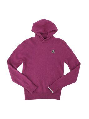 Greyson Laurel Valley Golf Club Purple Wool Cashmere Koko Hoodie Sweater M